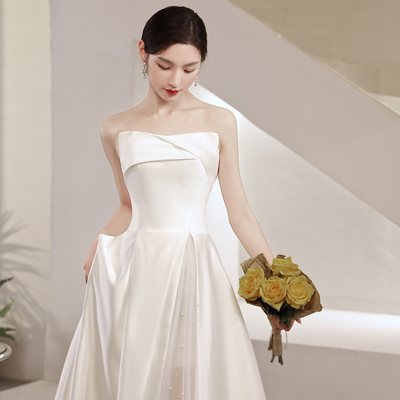 Photography Natural Lighting - French Light Wedding Dress, Satin Toast