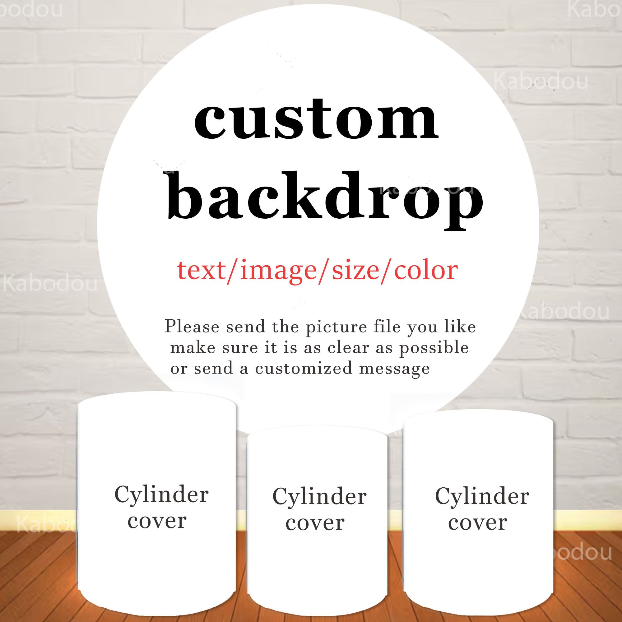 Photography Aesthetic - The Custom Round Backdrop Cylinder Cover