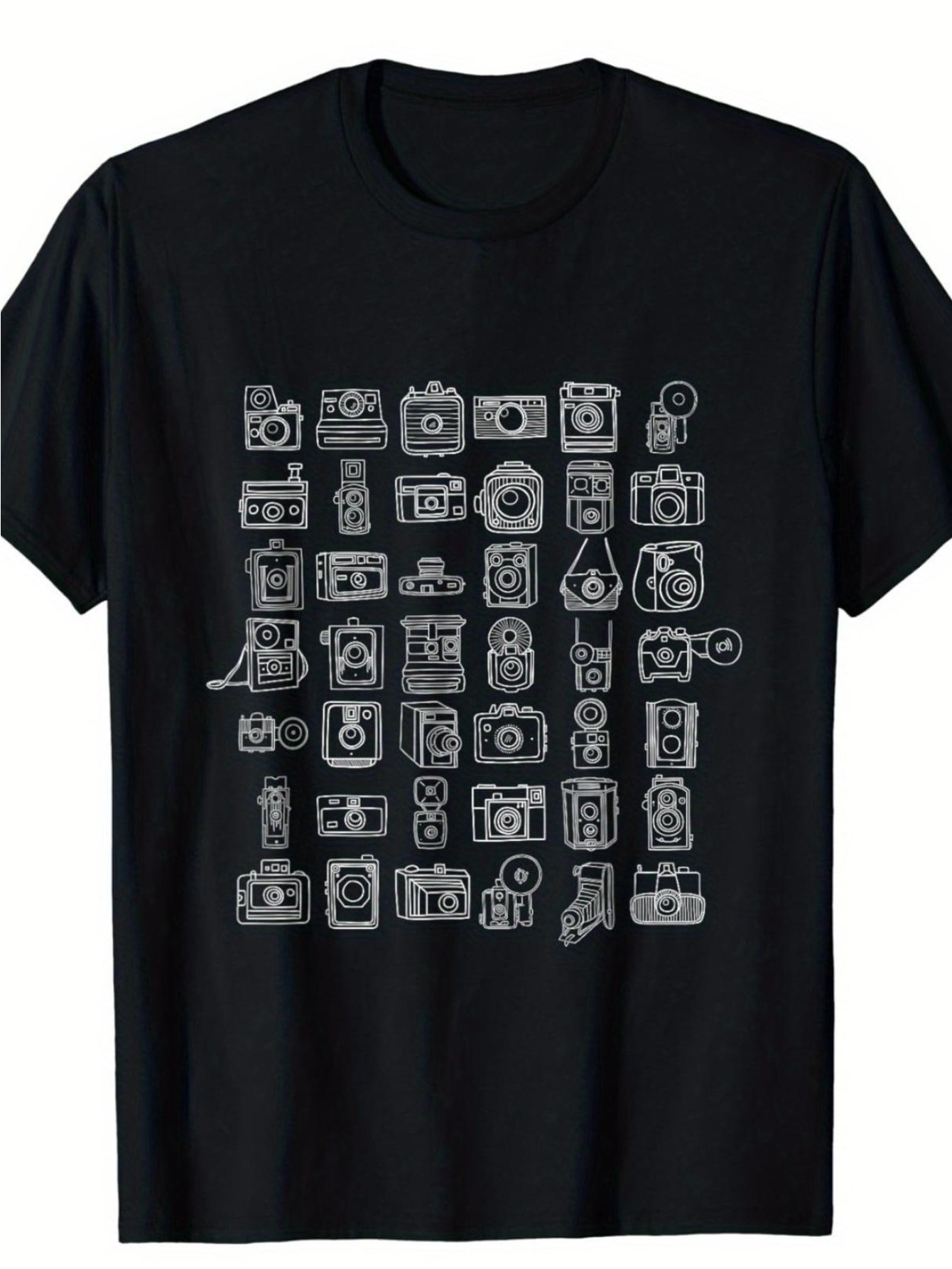 Photography Graphic Design - Men'S Graphic Tee Featuring a Camera