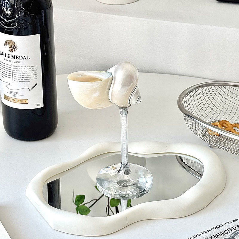Photography Aesthetic - AhunderJiaz Natural Shell-shaped Wine Glass Glass,