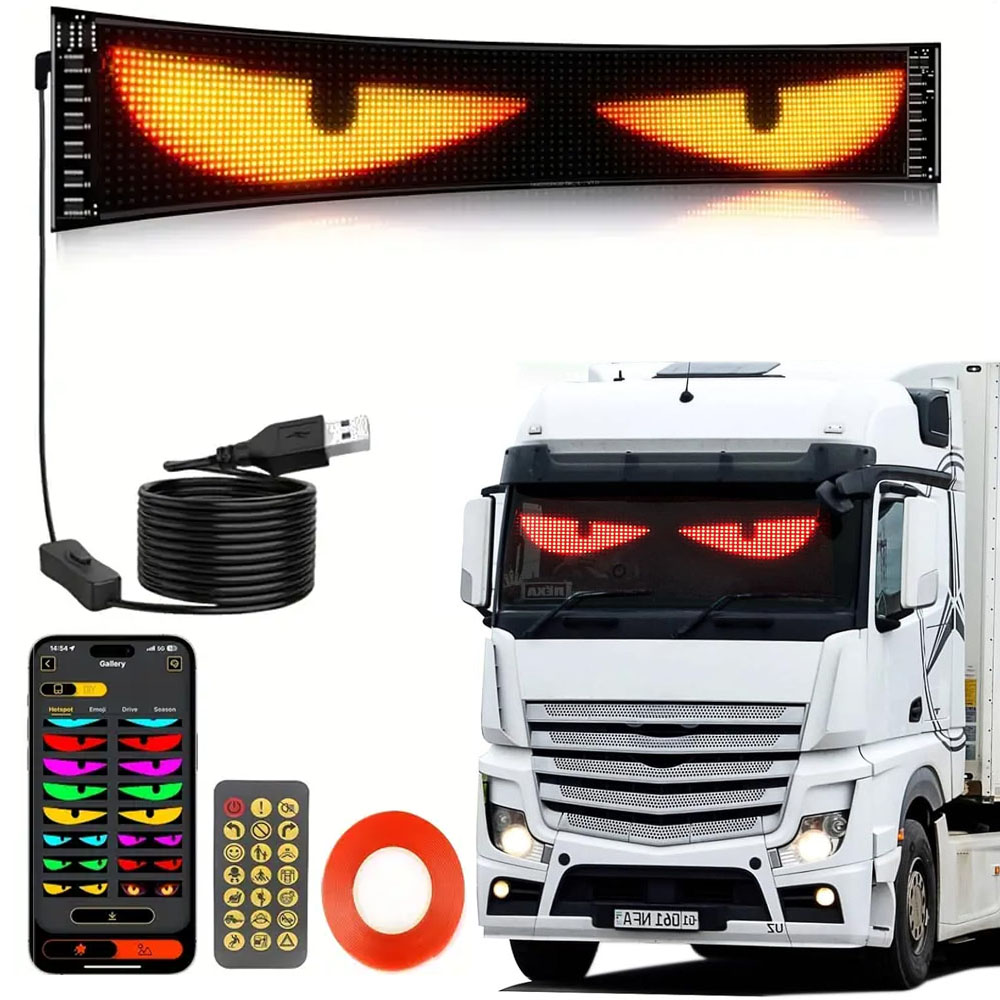 Pixel Art Led Panel - 16x96 Plus Truck Eye RGB LED