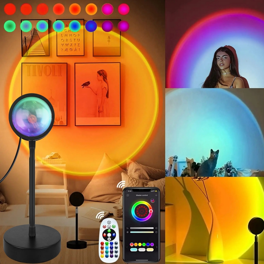 Pixel Art Led Panel - Smart Sunset Lamp Tuya LED Night