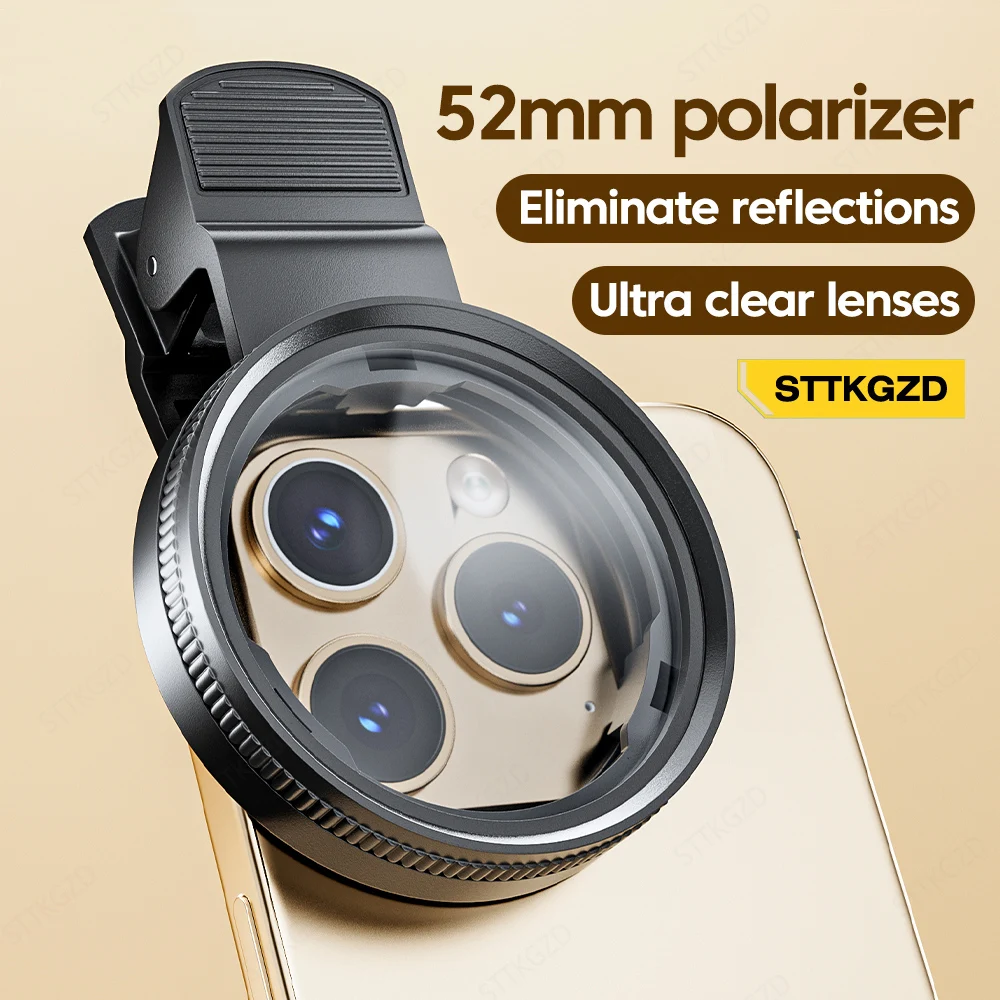 Photography With Mobile - New 52mm CPL Mobile Phone Lens