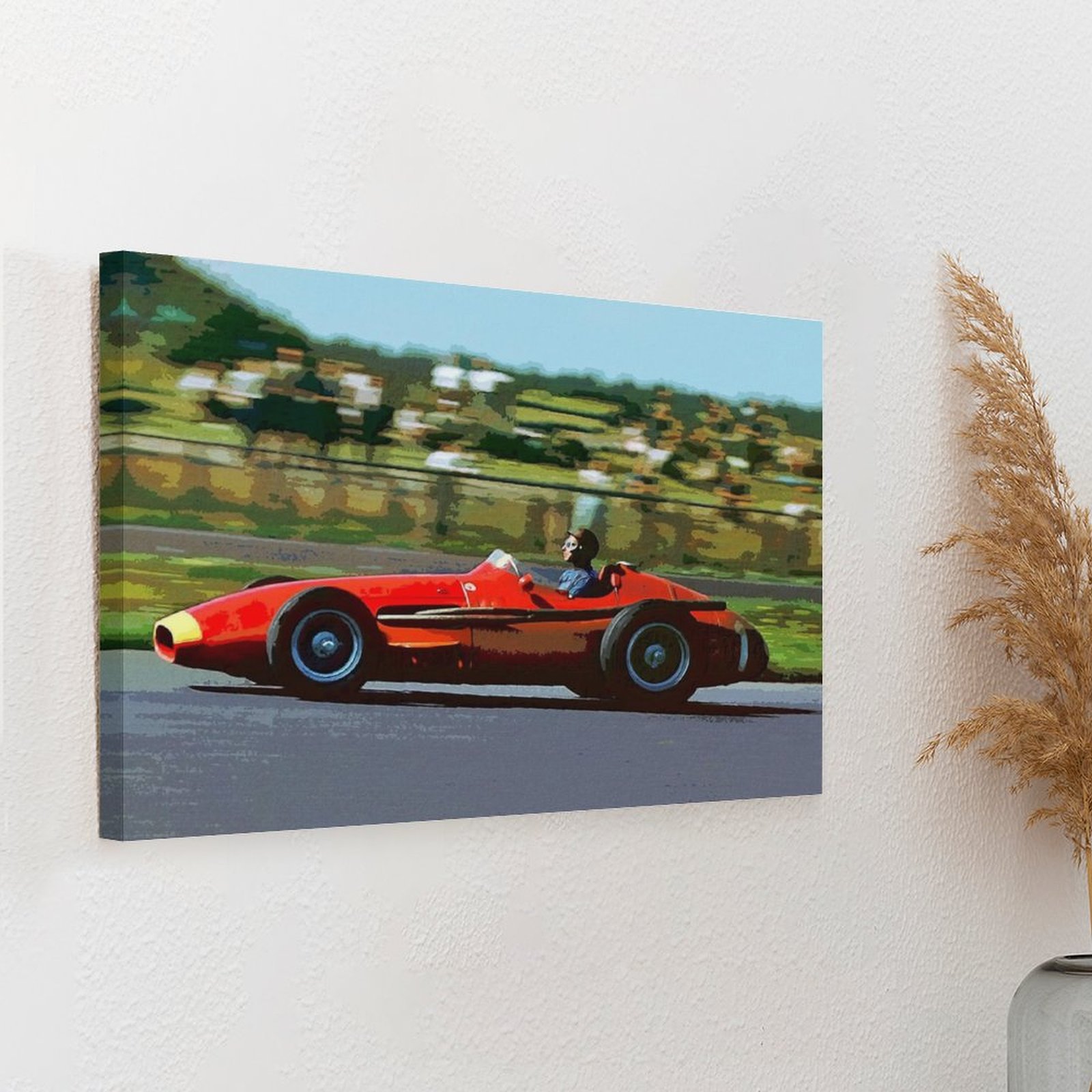 Juan Manuel Fangio Racing His  - đánh giá và giá Photography Pose