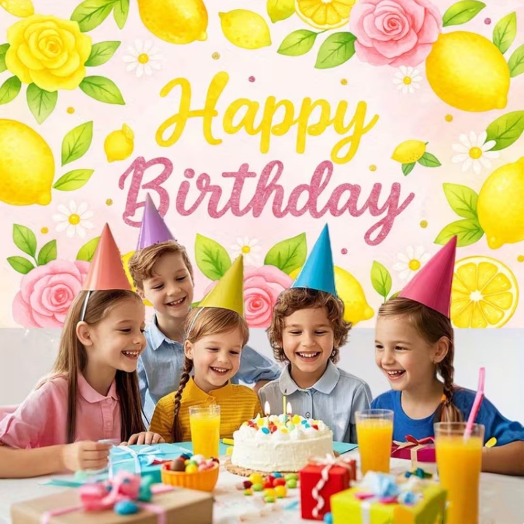 Lemon Birthday Party Decoratio - đánh giá và giá Photography Yellow