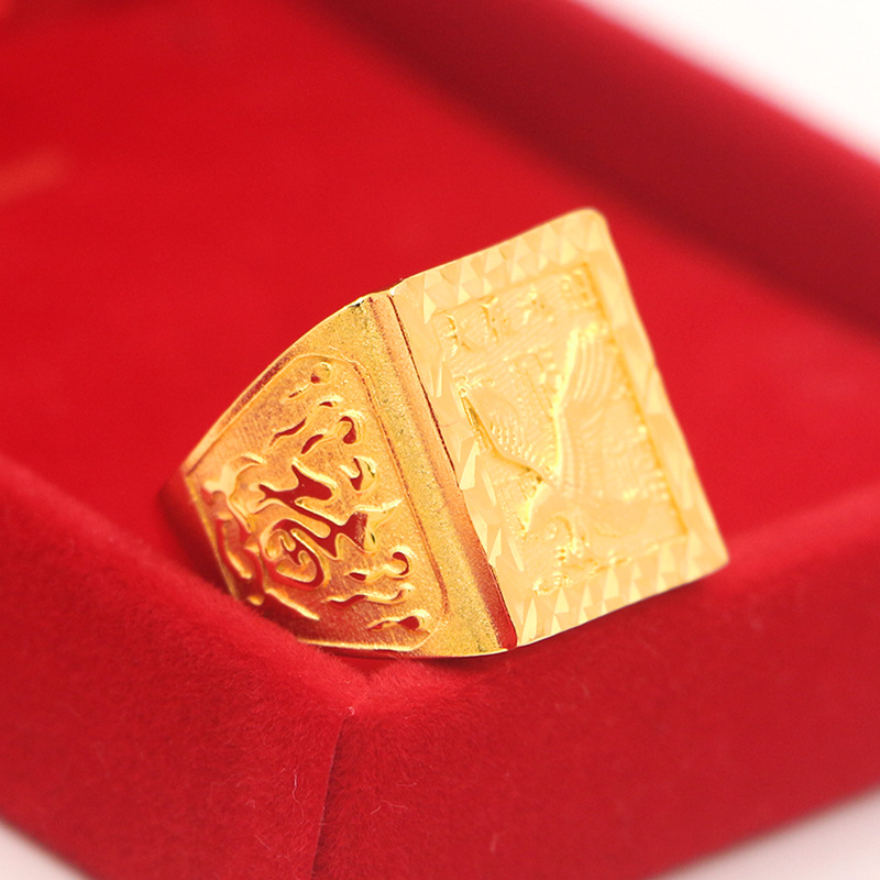 Grand Ambition Ring Men's 24K  - đánh giá và giá Photography Yellow